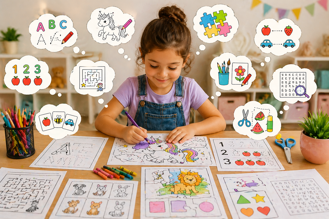 10 activités imprimables pour enfants : apprendre en s’amusant