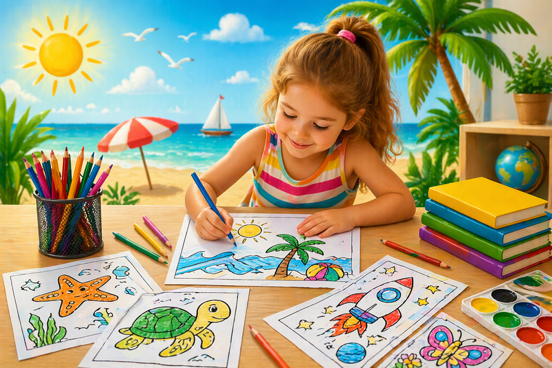 Summer Learning: Preventing the Summer Slide with Educational Coloring