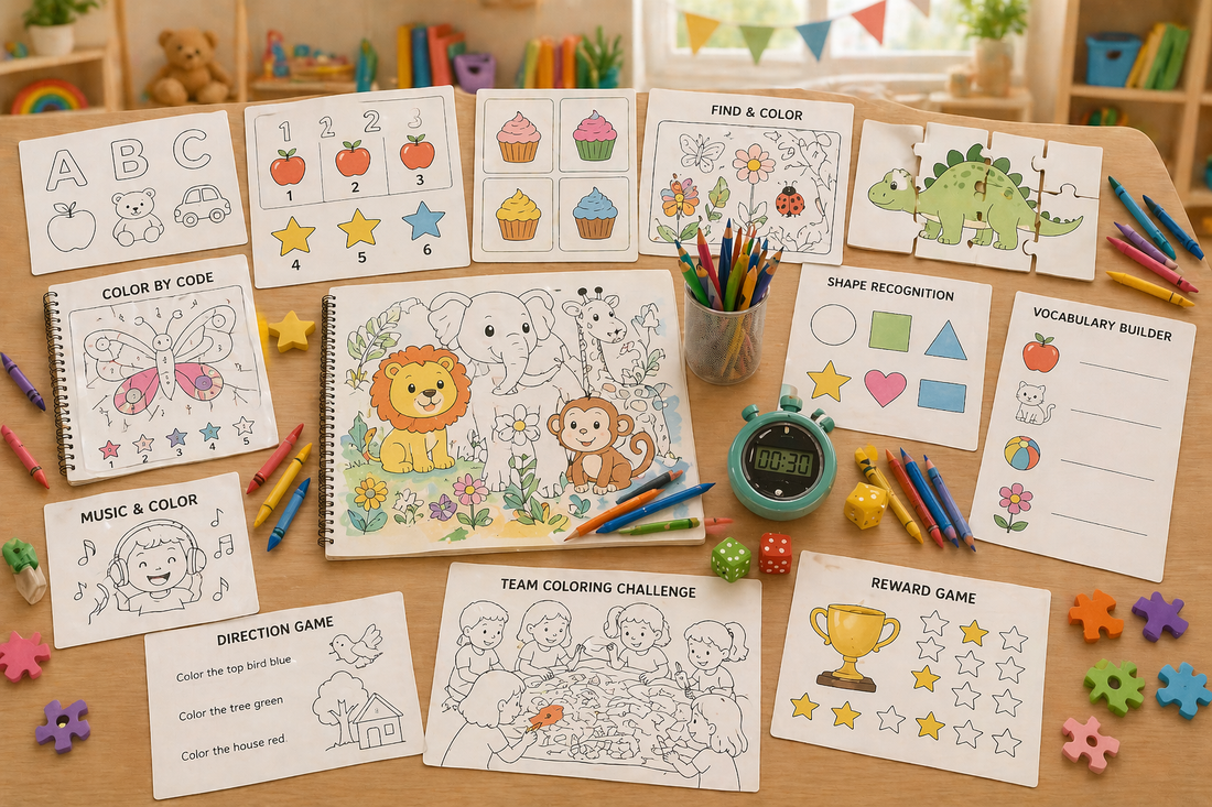 Classroom Magic: 15 Educational Games Using Your Coloring Pages