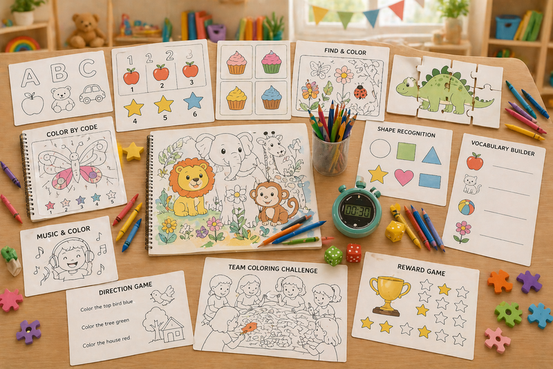 Classroom Magic: 15 Educational Games Using Your Coloring Pages
