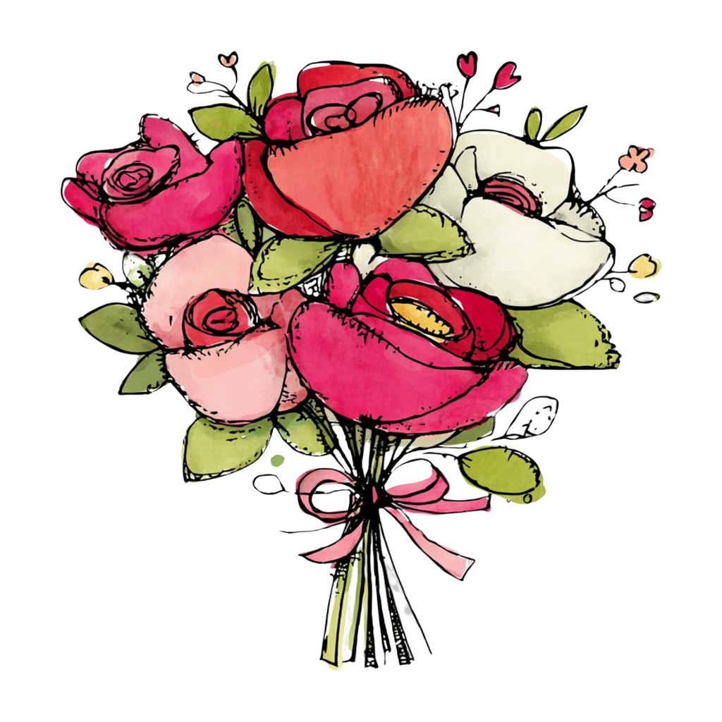Cute Valentine Love Doodles Clipart Set – 21 Romantic Hand-Drawn Illustrations PNG, SVG & PDF