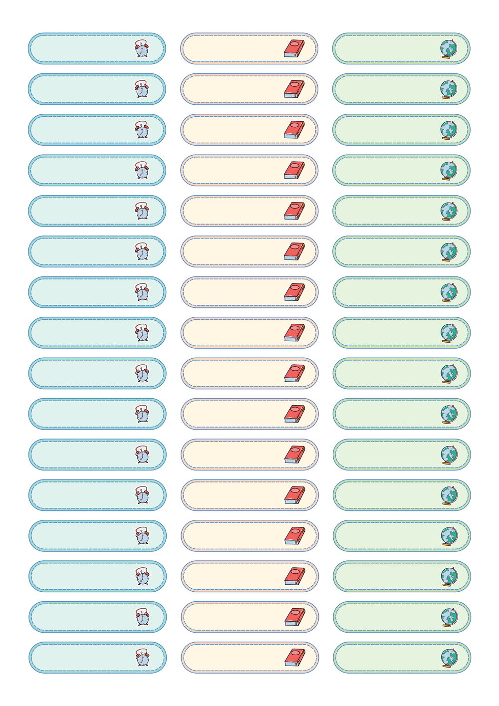 School Style – Étiquettes &amp; Stickers pour Fournitures Scolaires – page 14