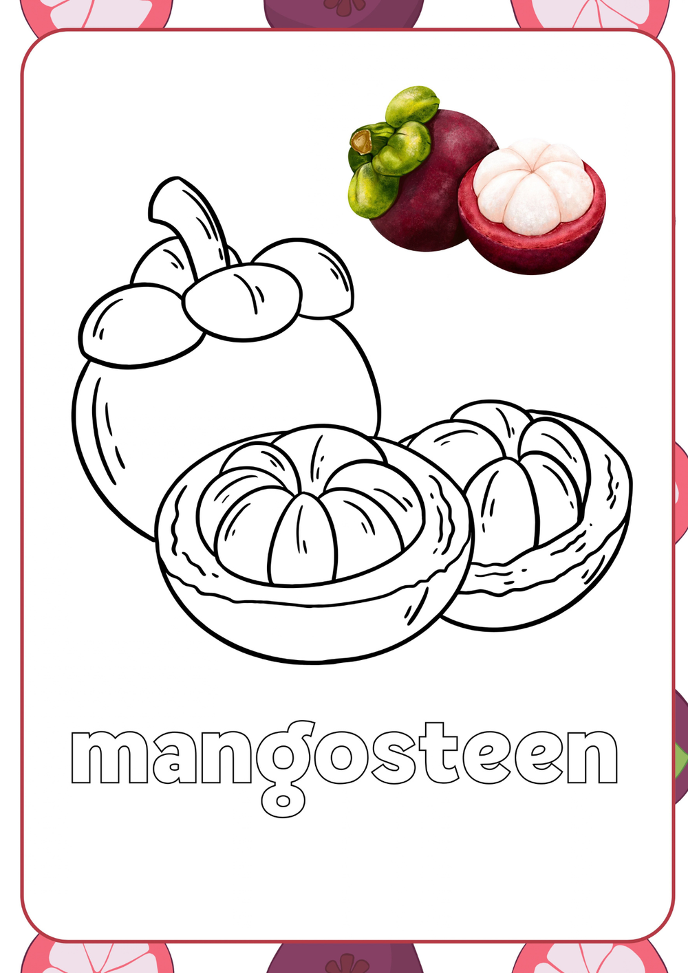 Cahier de coloriage des fruits | Édition anglaise – page 4