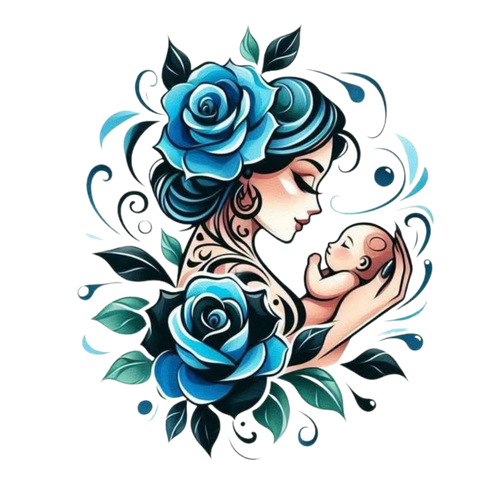 12 Mother & Child Love Clipart Bundle – Floral Butterfly Family Silhouette PNG, SVG & Printable PDF
