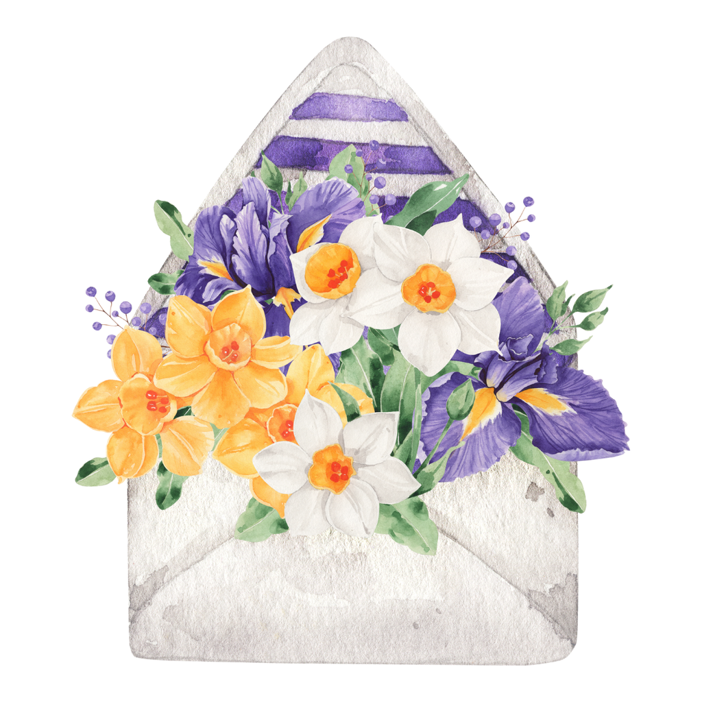 70 Floral Envelope & Letter Cliparts – Mega PNG/PDF Pack – T-shirt & Print Ready