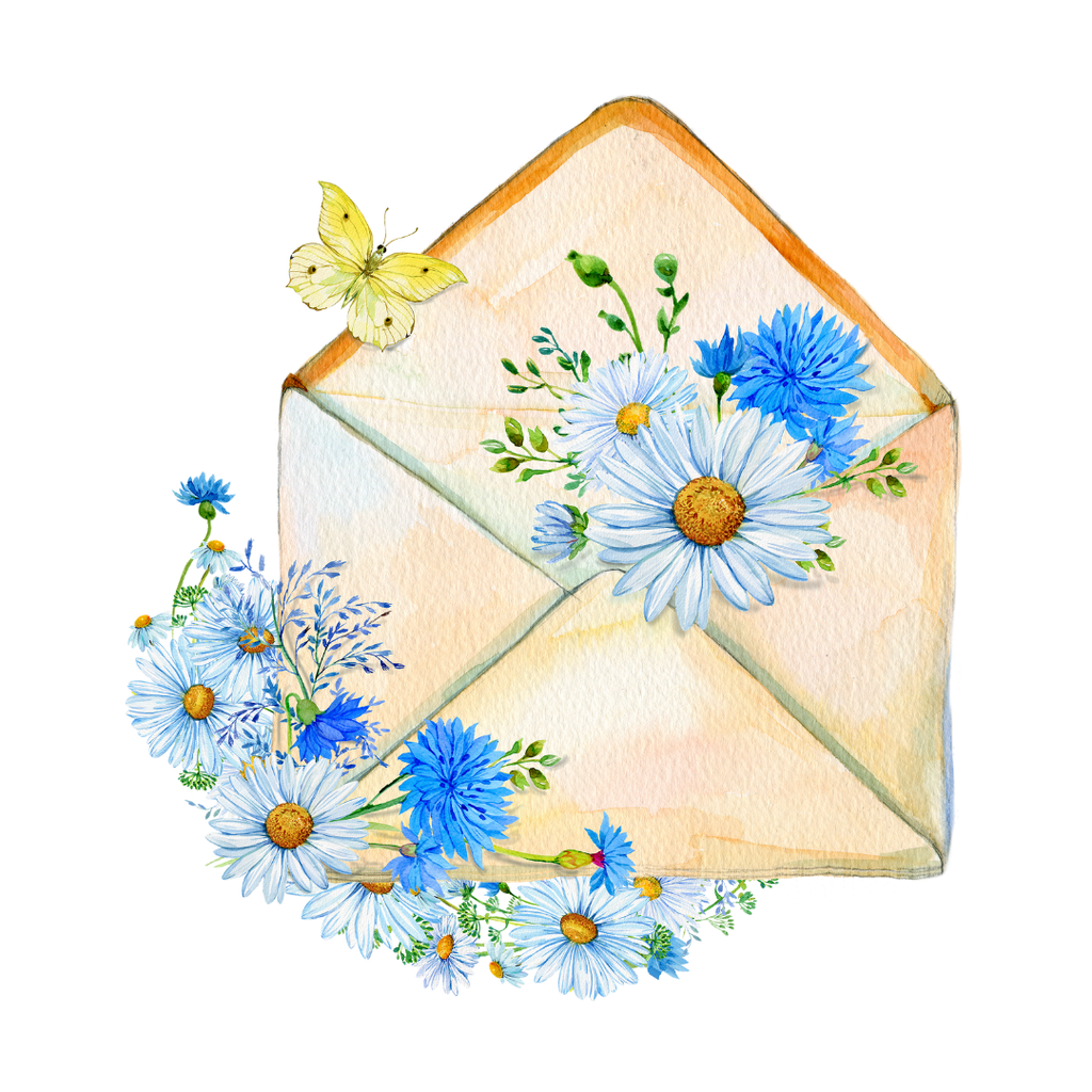 70 Floral Envelope & Letter Cliparts – Mega PNG/PDF Pack – T-shirt & Print Ready