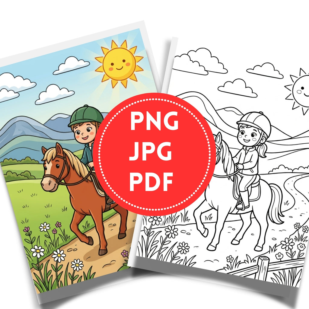 Kids Everyday Adventures Coloring Book | 30 Fun Outdoor Activity Pages