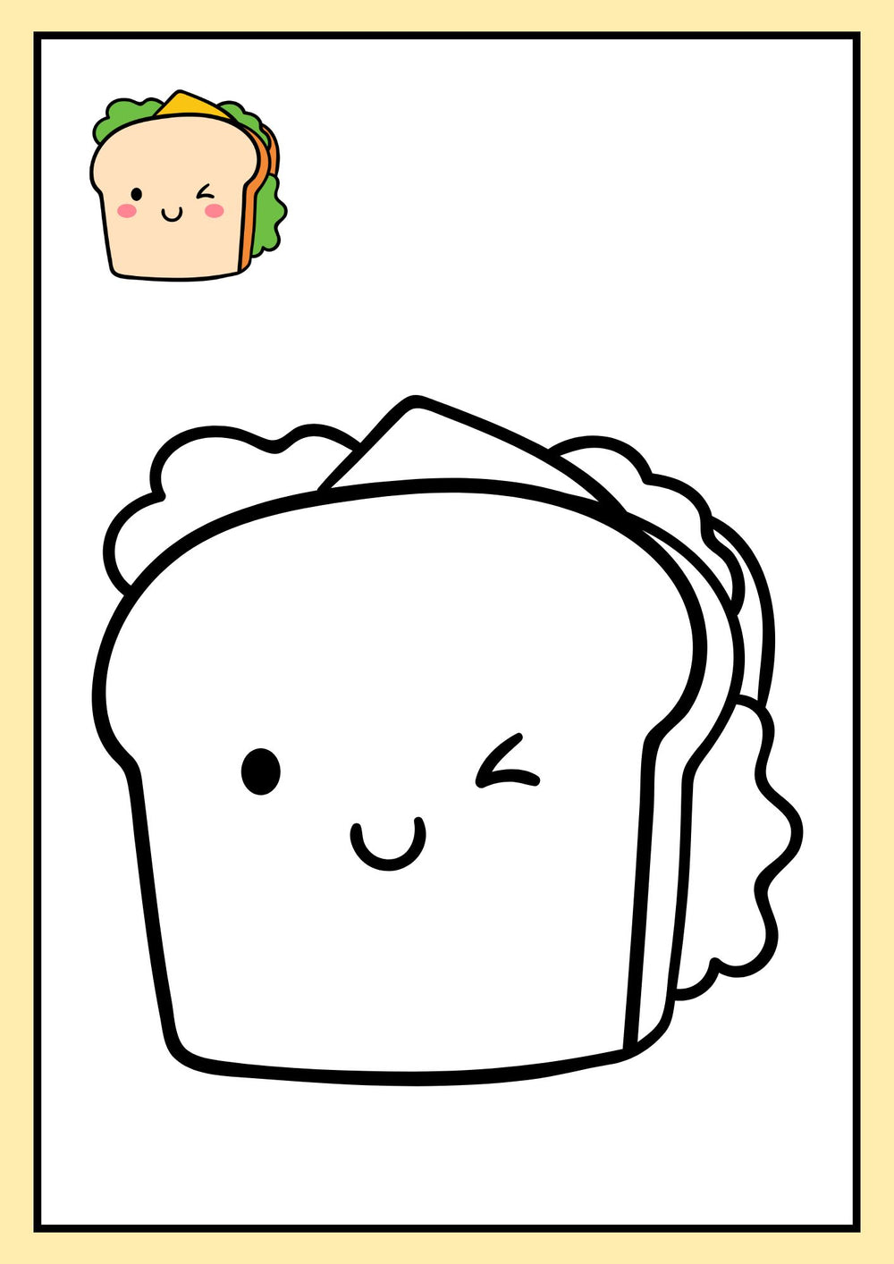 Kawaii World – cahier de coloriage kawaii – page 4