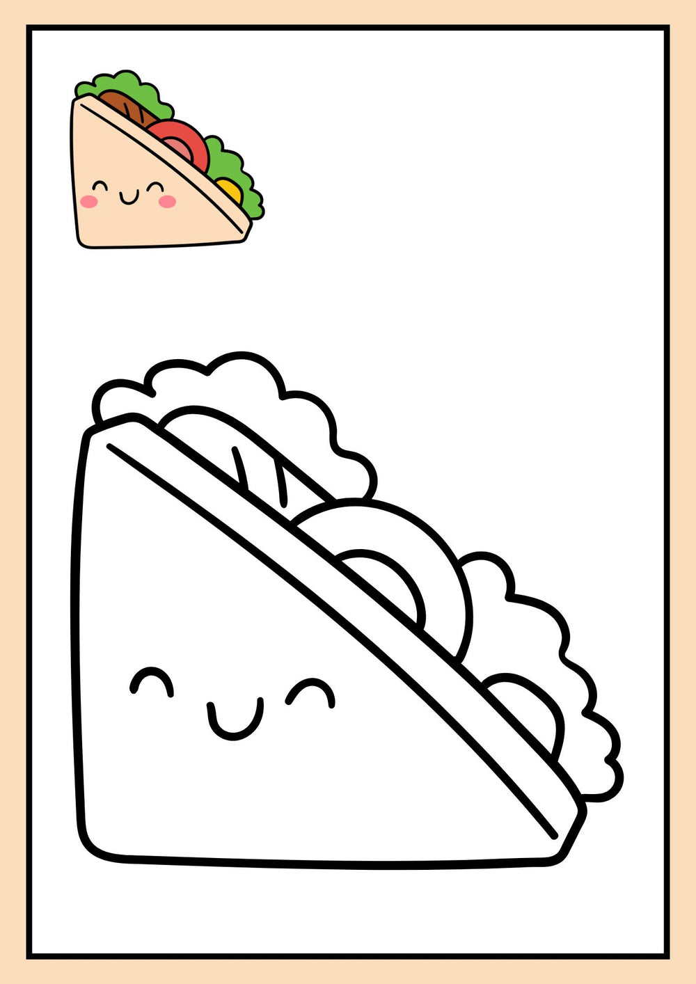 Kawaii World – cahier de coloriage kawaii – page 9