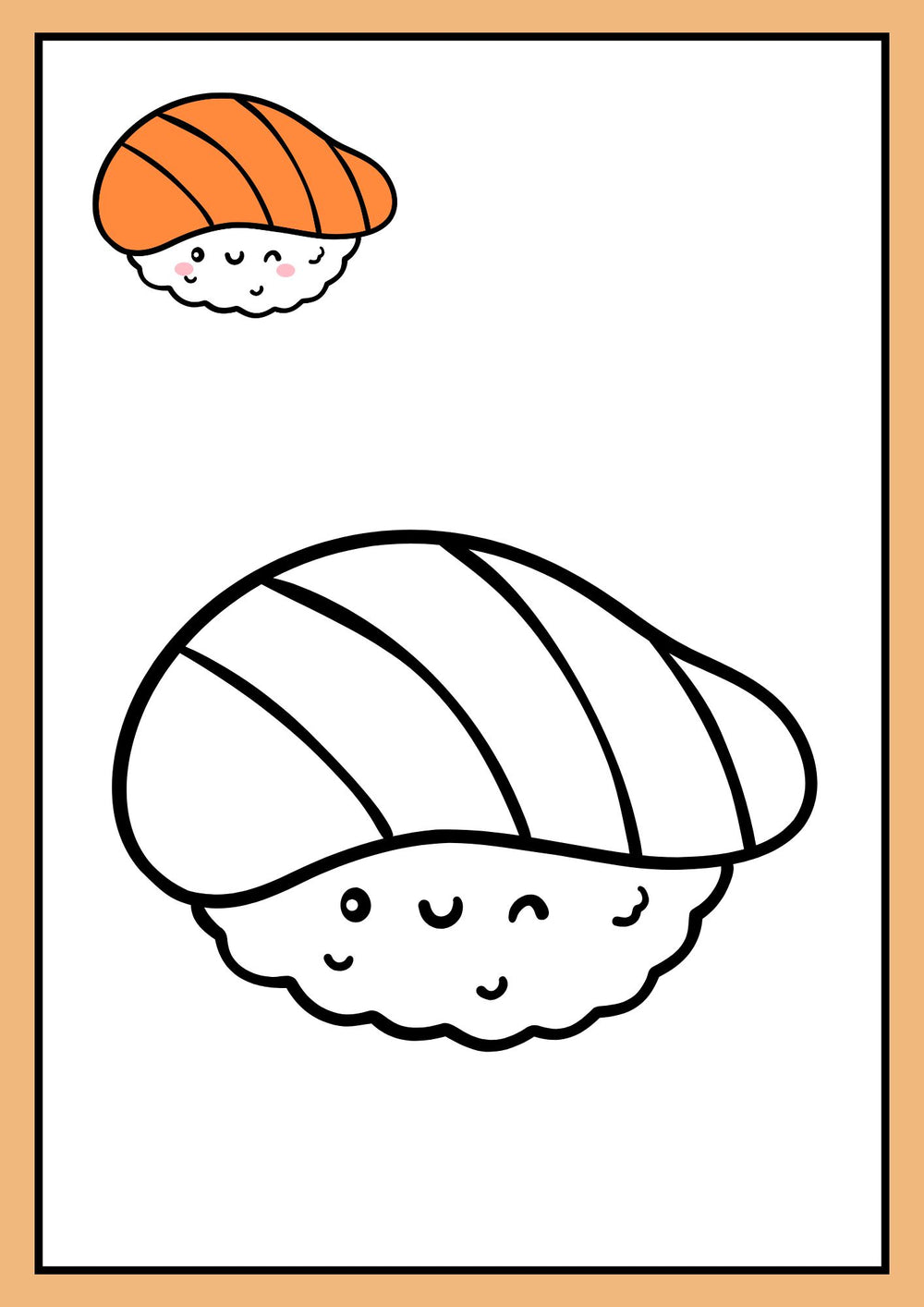 Kawaii World – cahier de coloriage kawaii – page 15
