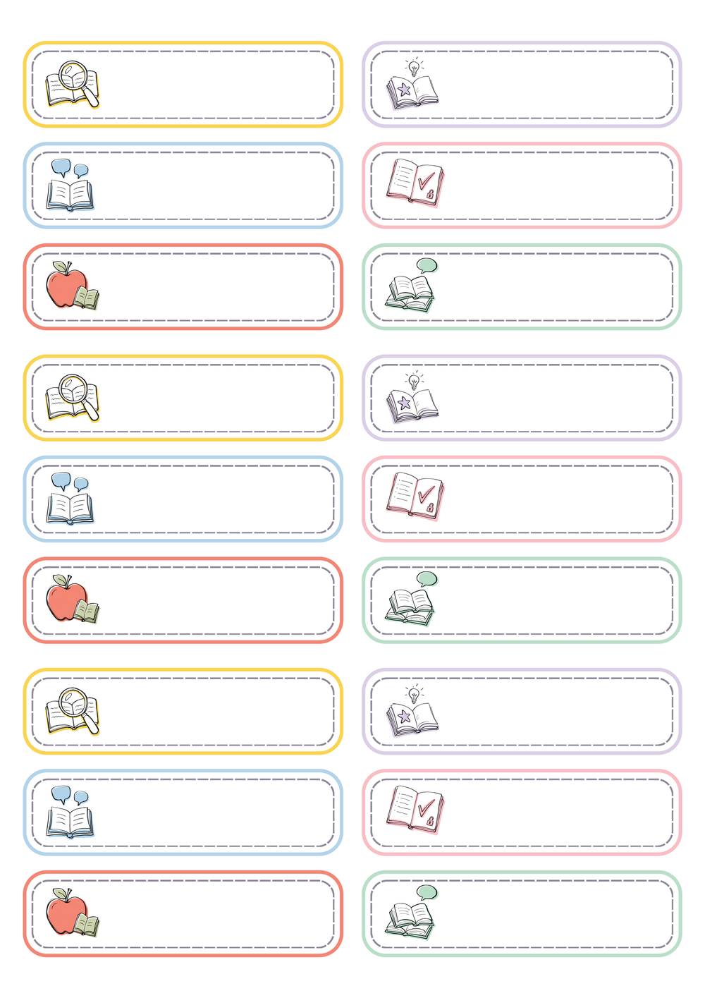School Style – Étiquettes &amp; Stickers pour Fournitures Scolaires – page 10