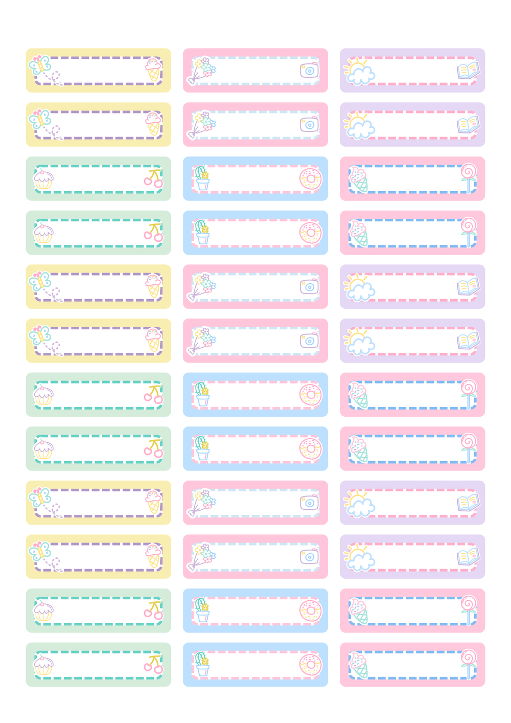 School Style – Étiquettes &amp; Stickers pour Fournitures Scolaires – page 22