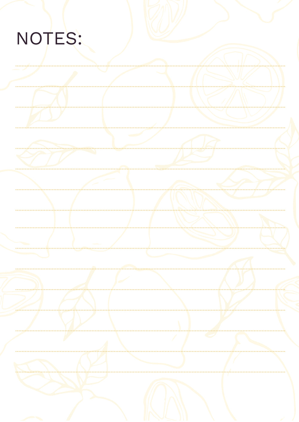 Lemon Sunshine Journal – Carnet de Notes Jaune Citron, Chic &amp; Esthétique – page 16