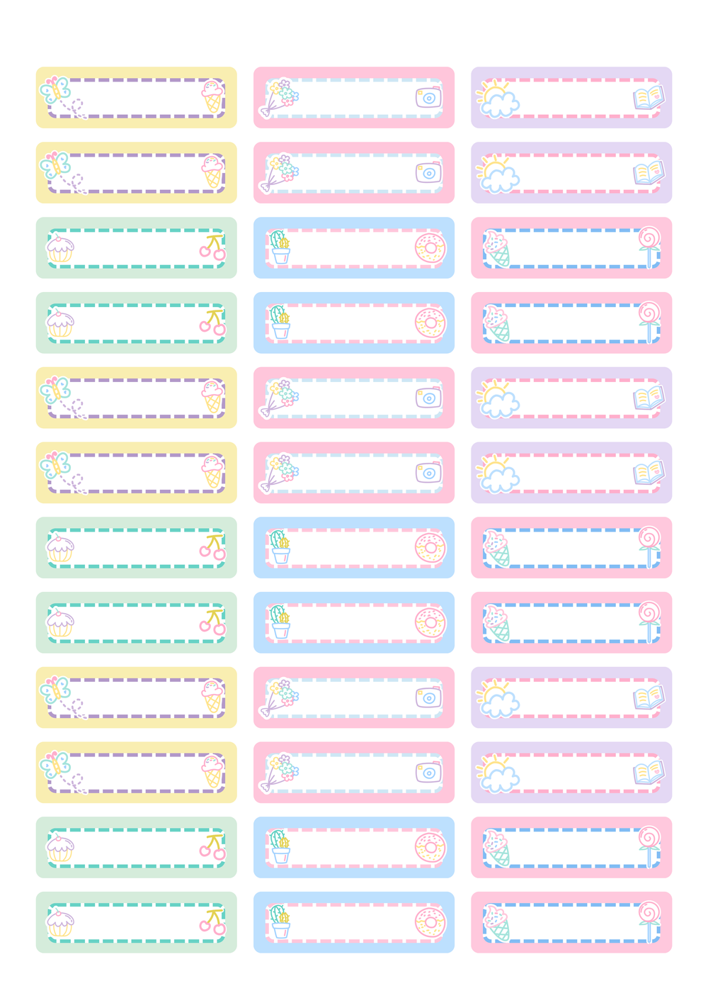 School Style – Étiquettes &amp; Stickers pour Fournitures Scolaires – page 4