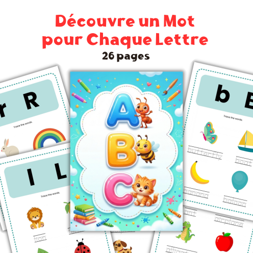 ABC des Enfants – Découvre un Mot pour Chaque Lettre