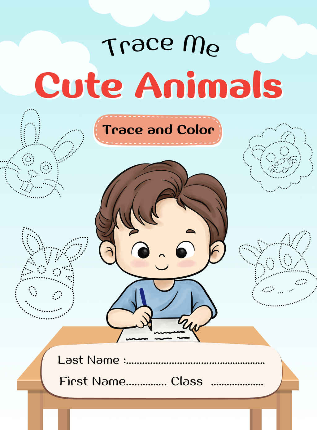 Trace Me: Cute Animals | Tracing Skills Practice