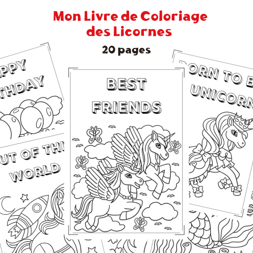 Mon Livre de Coloriage des Licornes