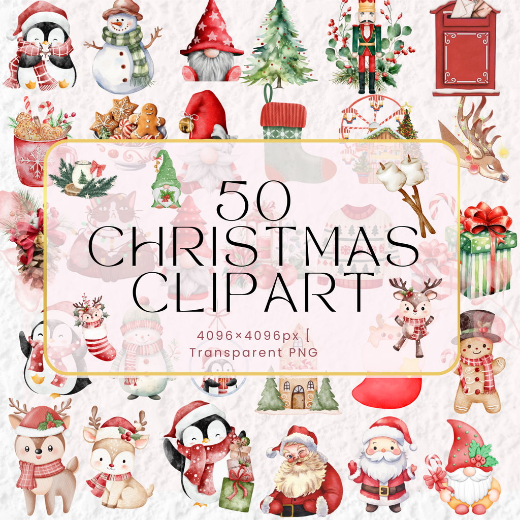 50 Christmas Clipart PNG