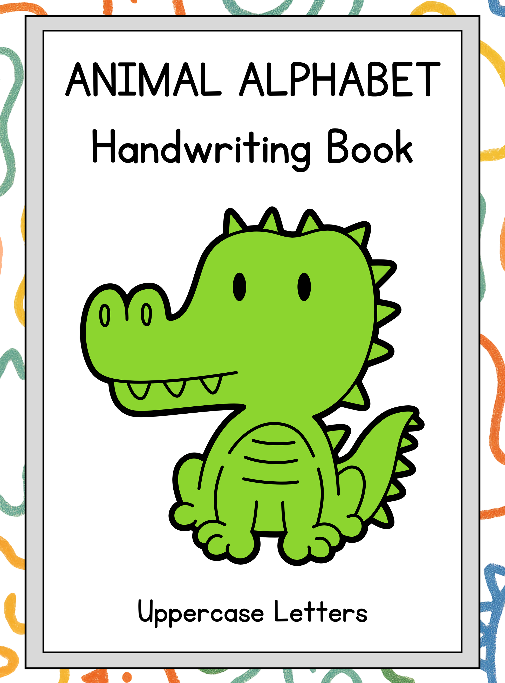 Animal Alphabet Handwriting Book | Uppercase Letters Practice