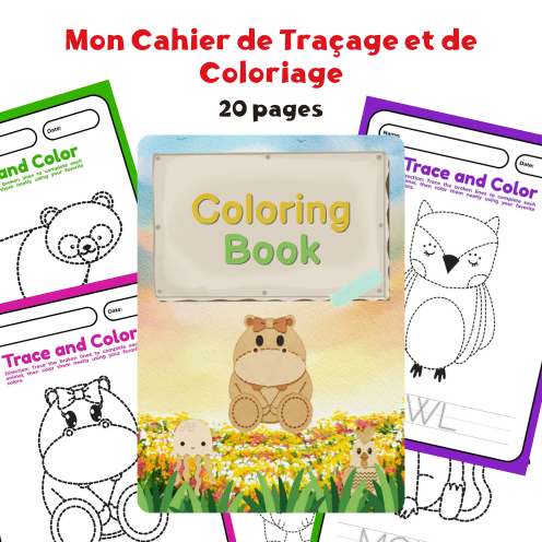 Mon Cahier de Traçage et de Coloriage