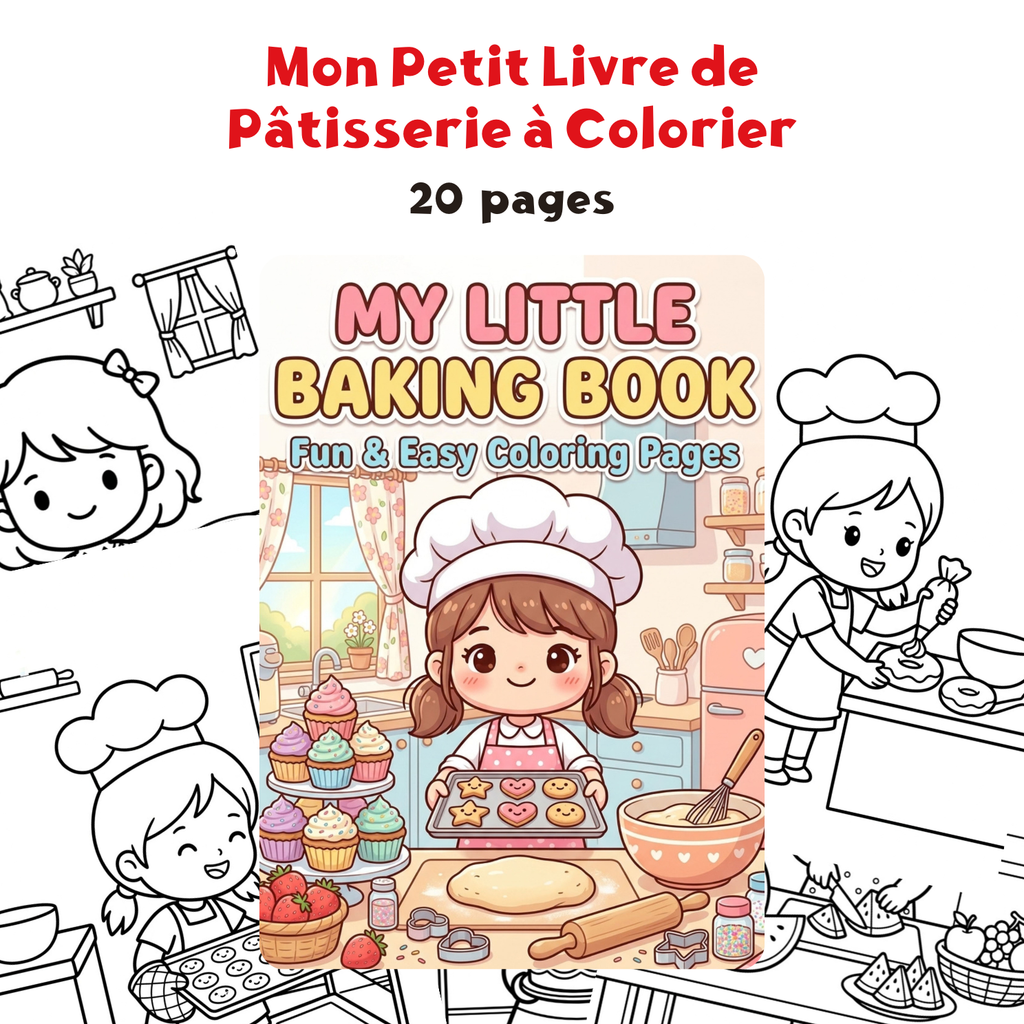 Mon Petit Livre de Pâtisserie à Colorier