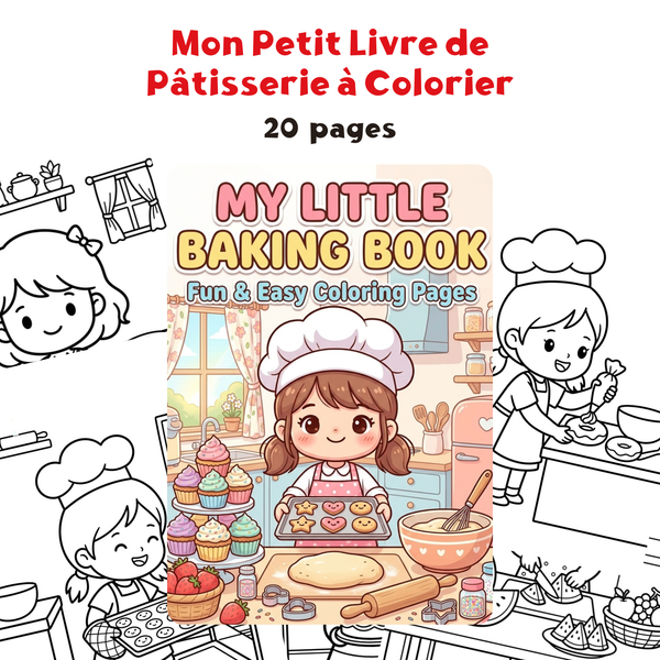 Mon Petit Livre de Pâtisserie à Colorier