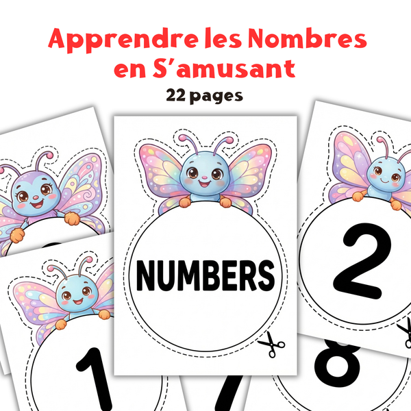 Apprendre les Nombres en S’amusant – Cahier d’Activités pour Enfants
