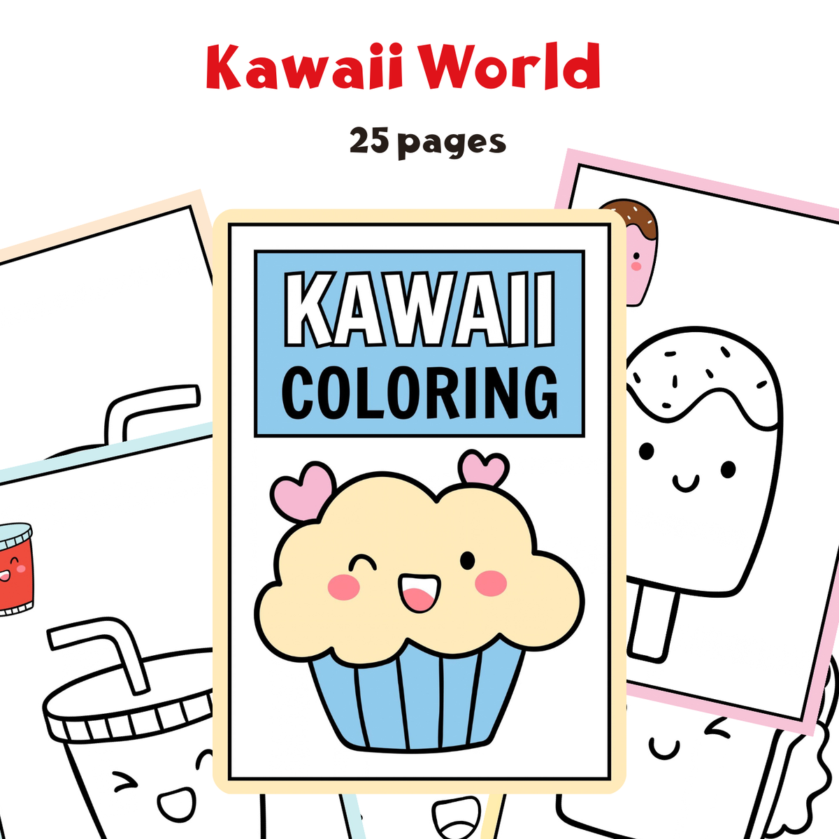 Kawaii World – cahier de coloriage kawaii