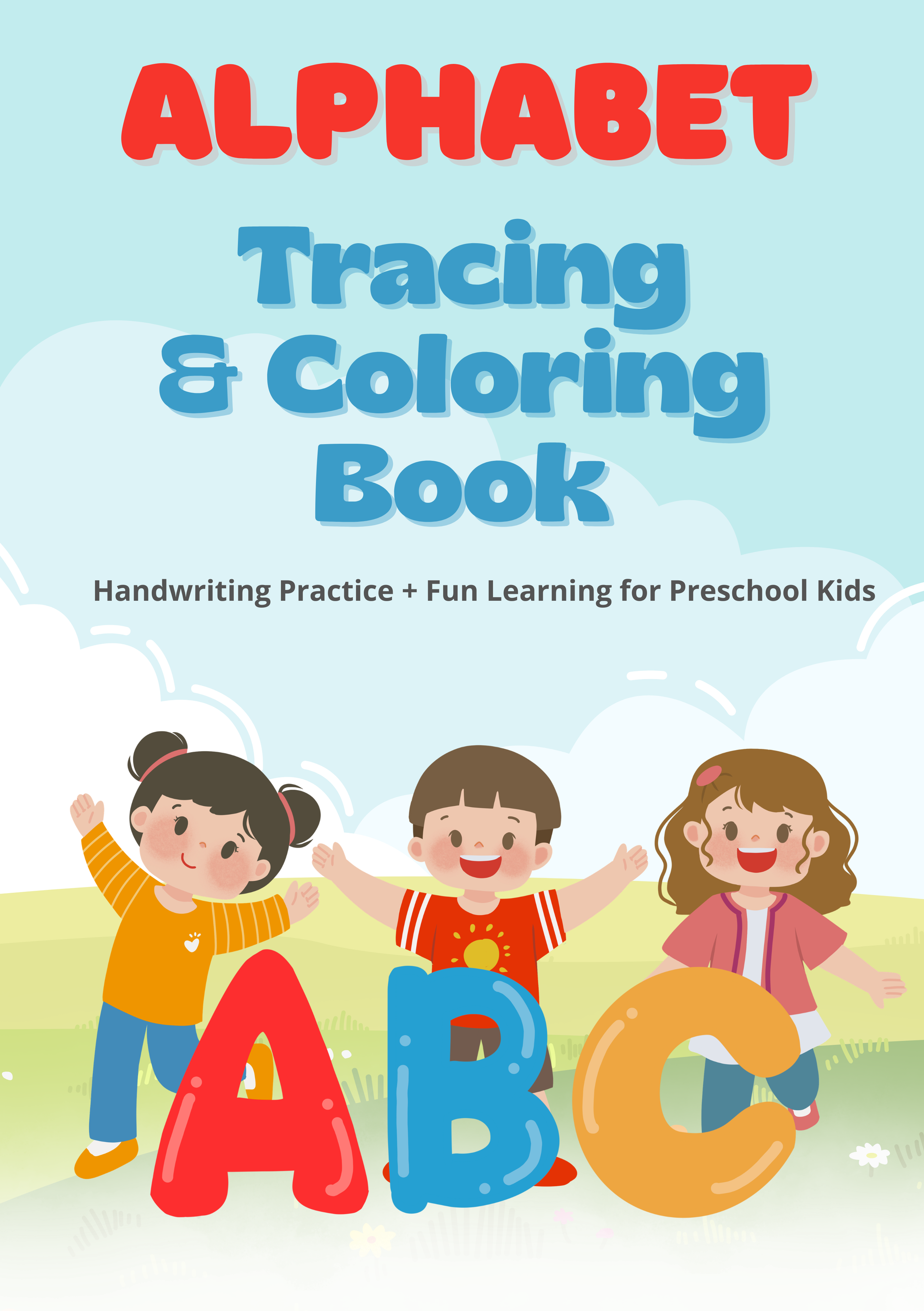 Alphabet Tracing & Coloring Book | A-Z English Handwriting Practice for Preschool Kids