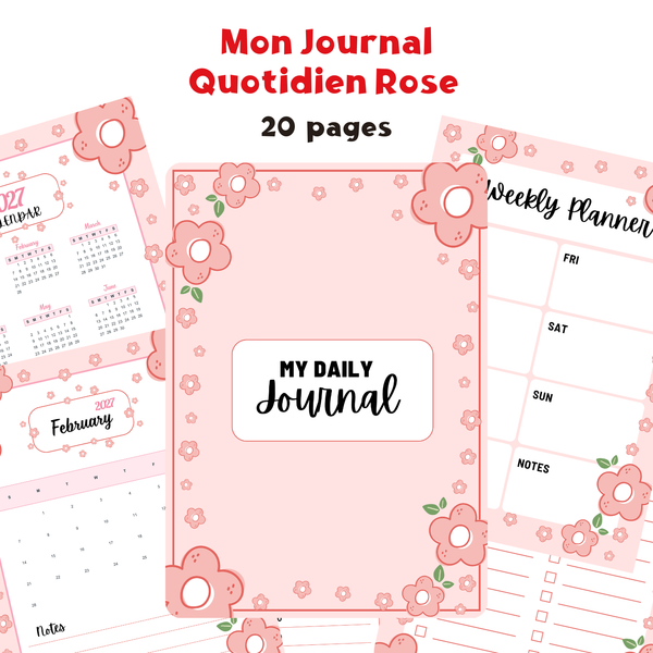 Mon Journal Quotidien Rose
