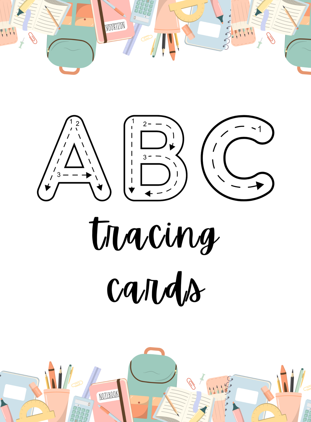 ABC Tracing Cards | Educational Alphabet Practice