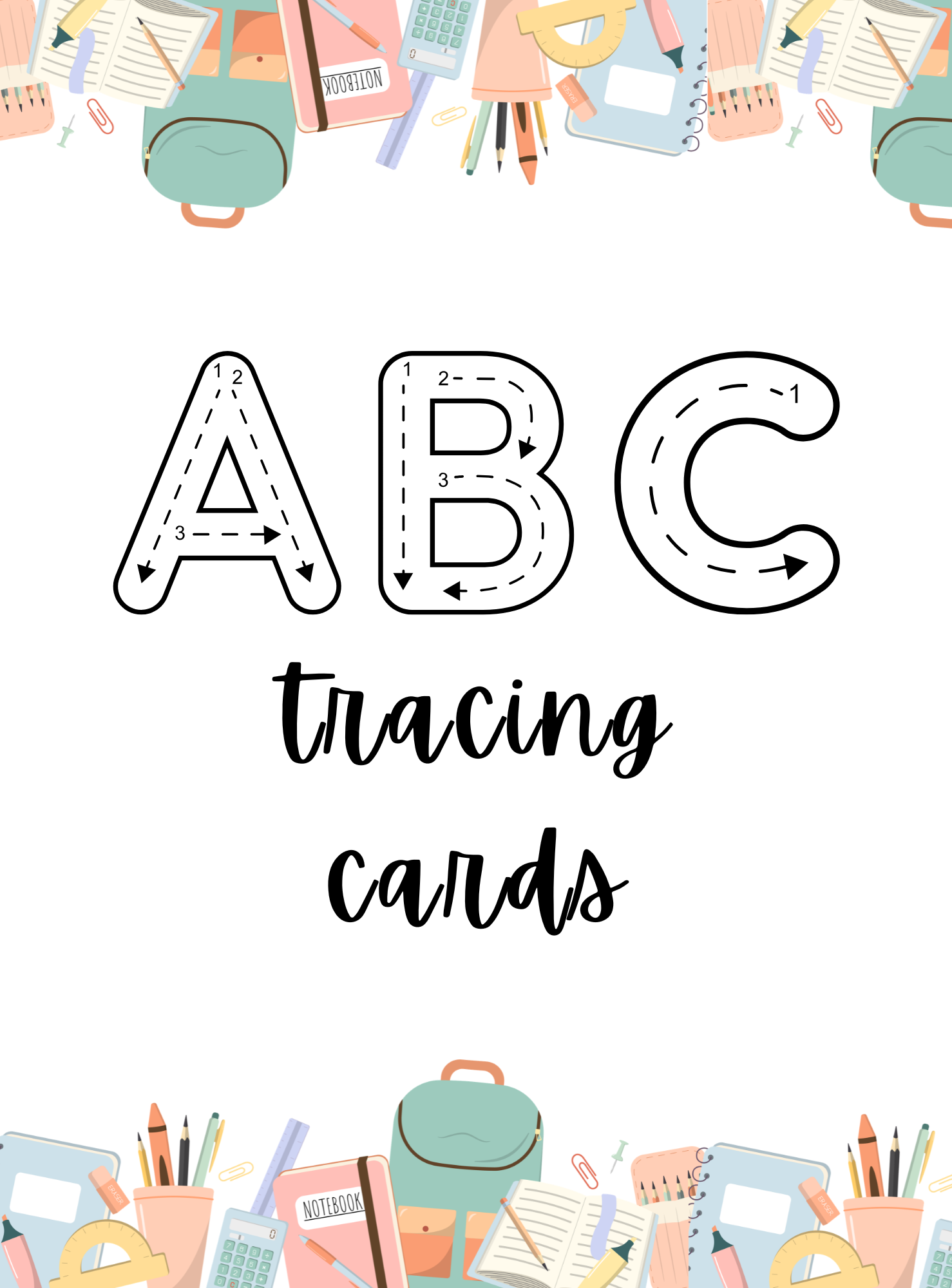 ABC Tracing Cards | Educational Alphabet Practice