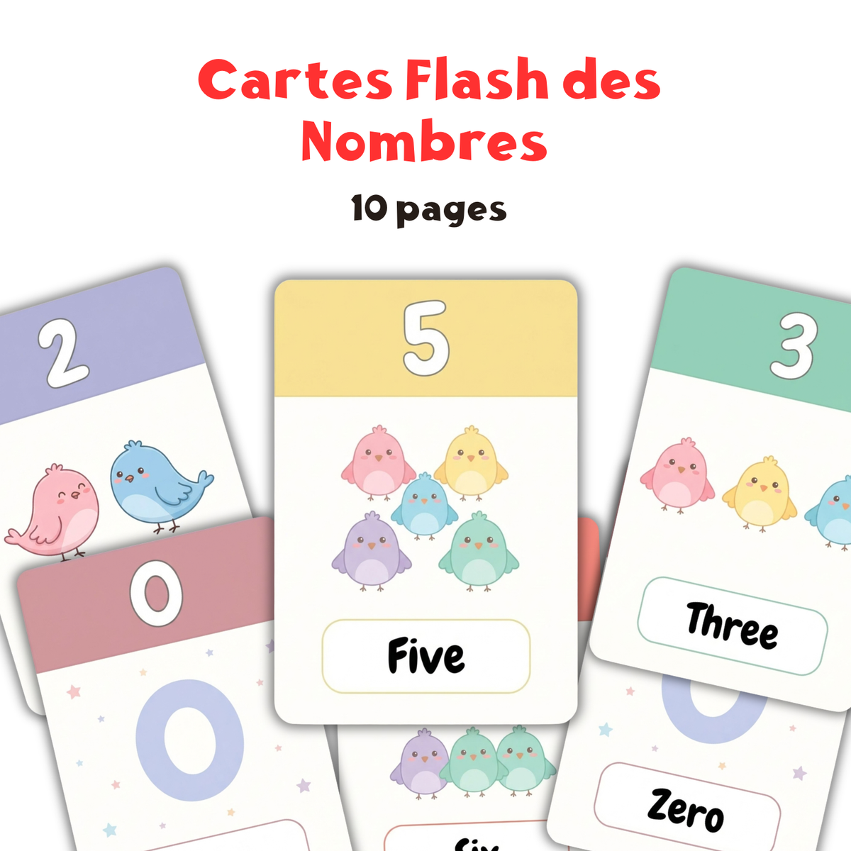Cartes Flash des Nombres – Apprendre à Compter en S’Amusant