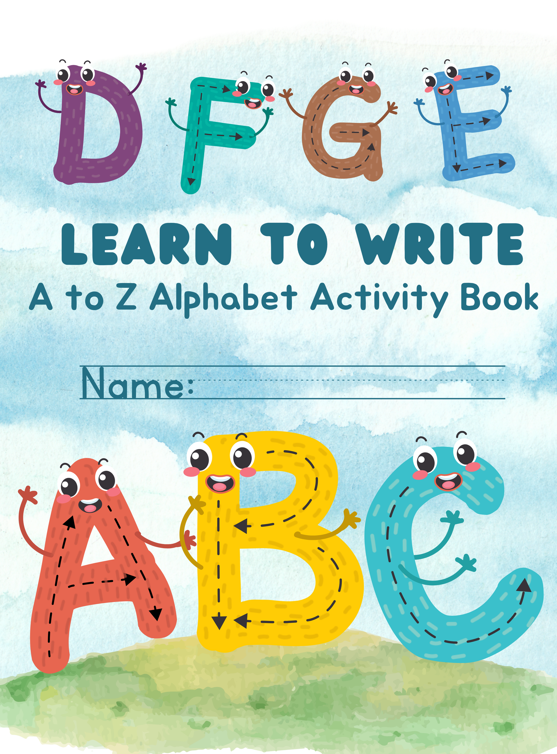 Learn to Write: A-Z Alphabet Activity Book | English Handwriting Practice