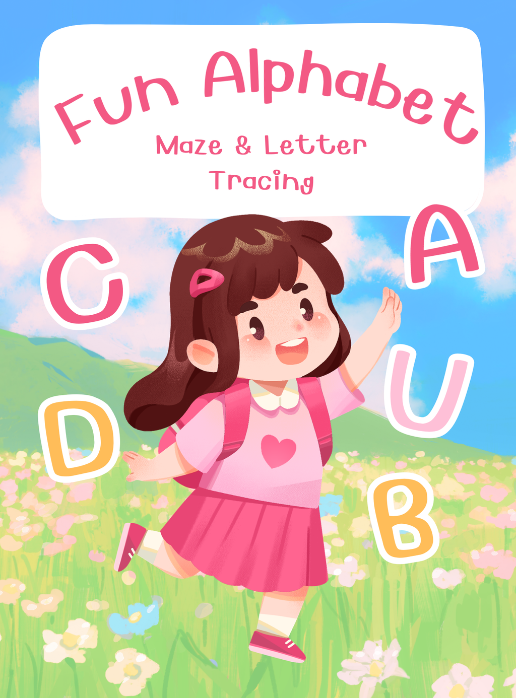 Fun Alphabet Maze & Letter Tracing - English Edition