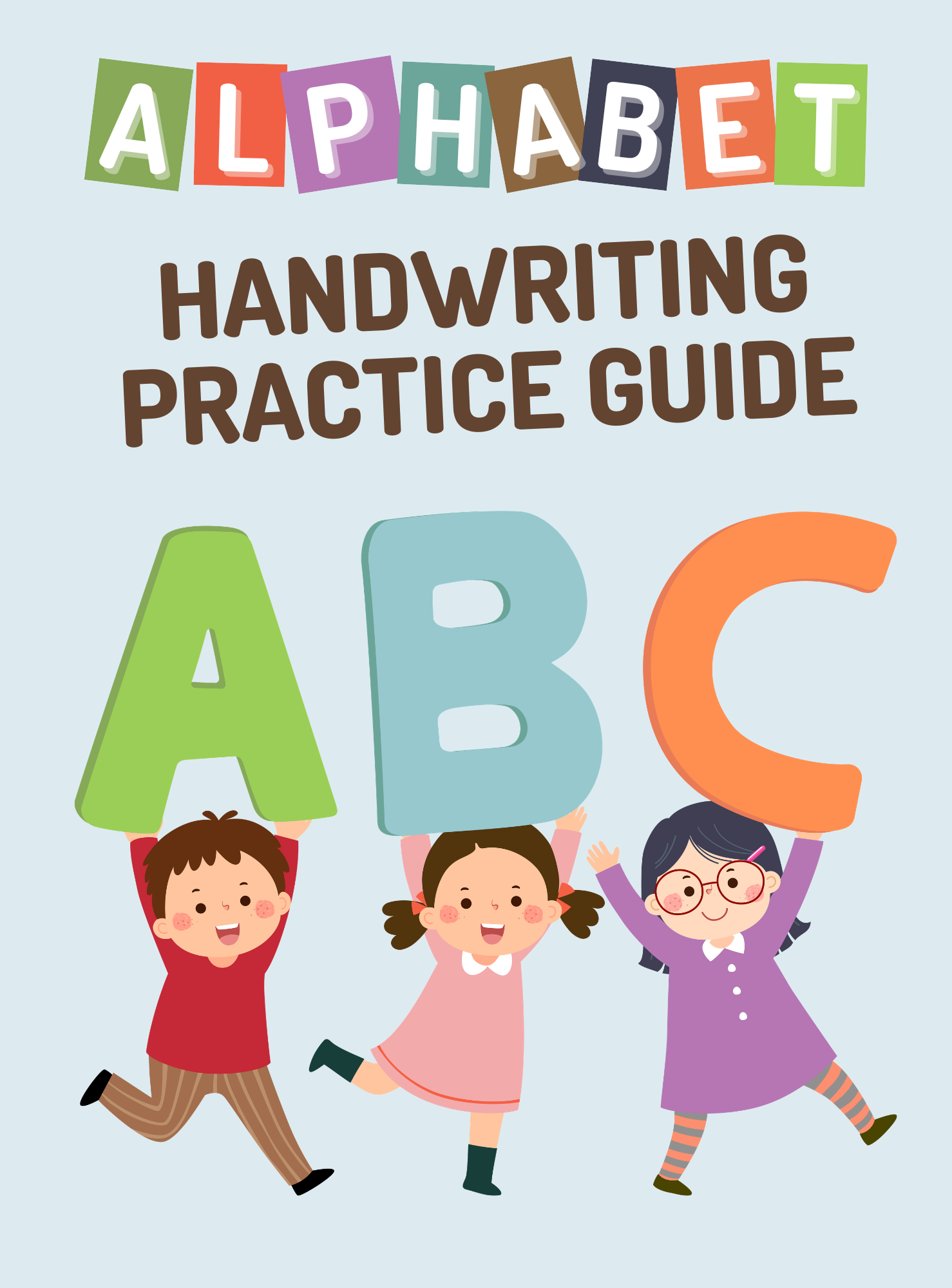 Alphabet Handwriting Practice Guide | English Cursive Tracing