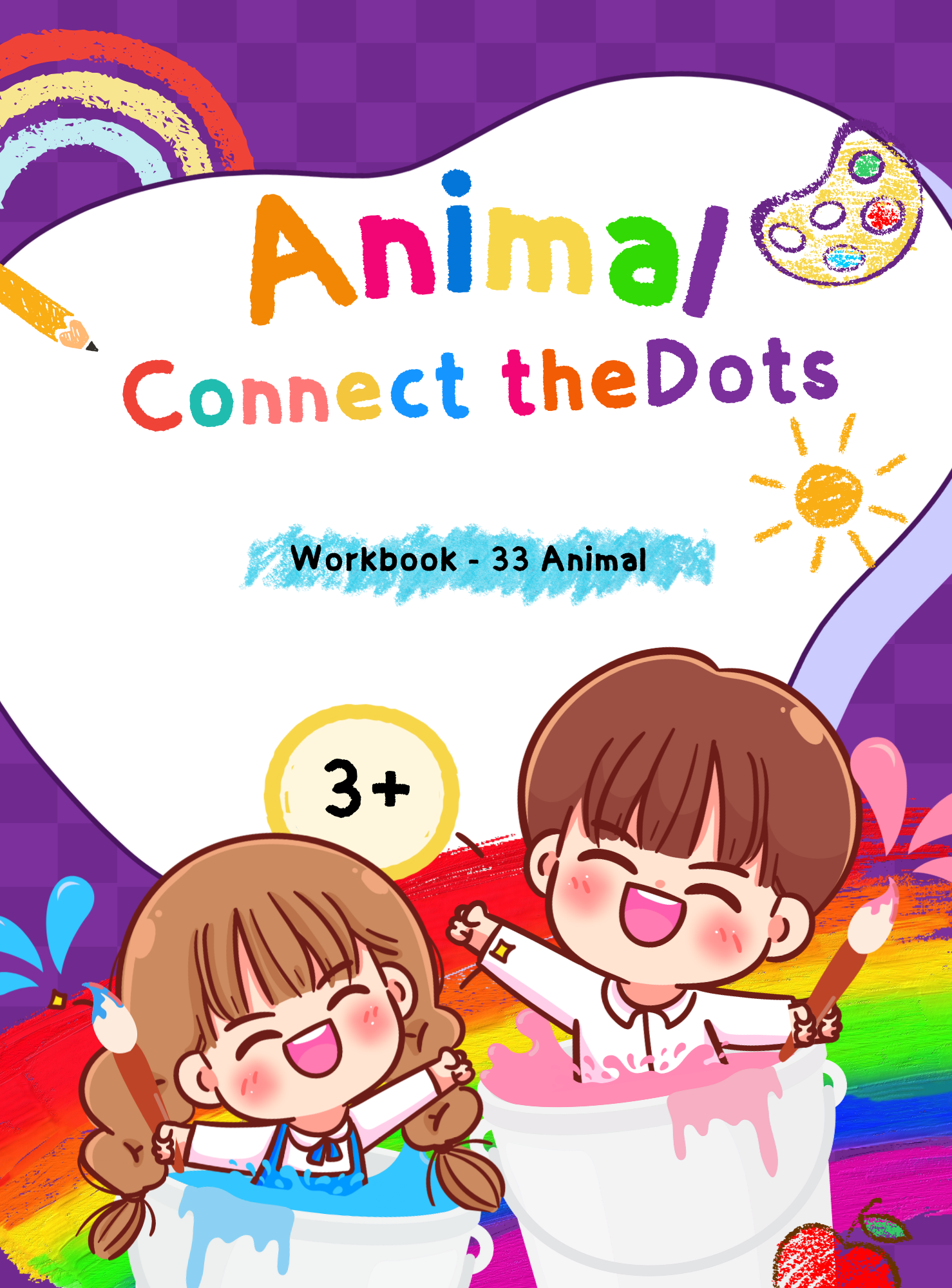 Animal Connect-the-Dots Workbook - English Edition