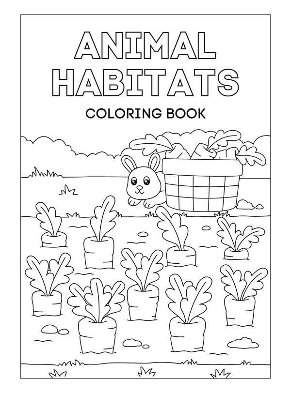 Livre de Coloriage : Les Habitats des Animaux