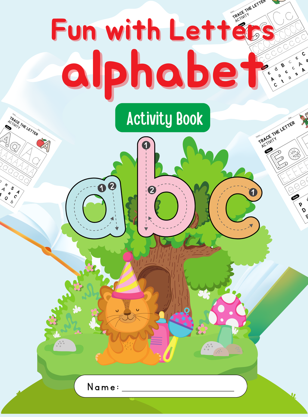 Fun with Letters Alphabet Activity Book | English Letter Tracing & Recognition