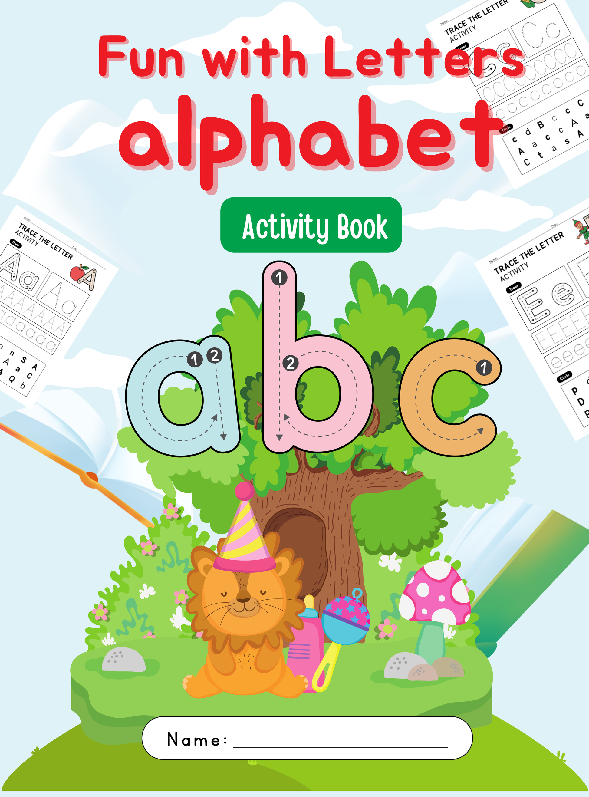 Fun with Letters Alphabet Activity Book | English Letter Tracing & Recognition