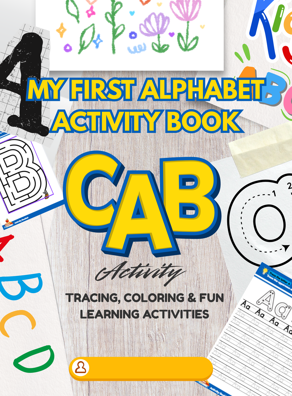 My First Alphabet Activity Book | English Letter Tracing & Learning