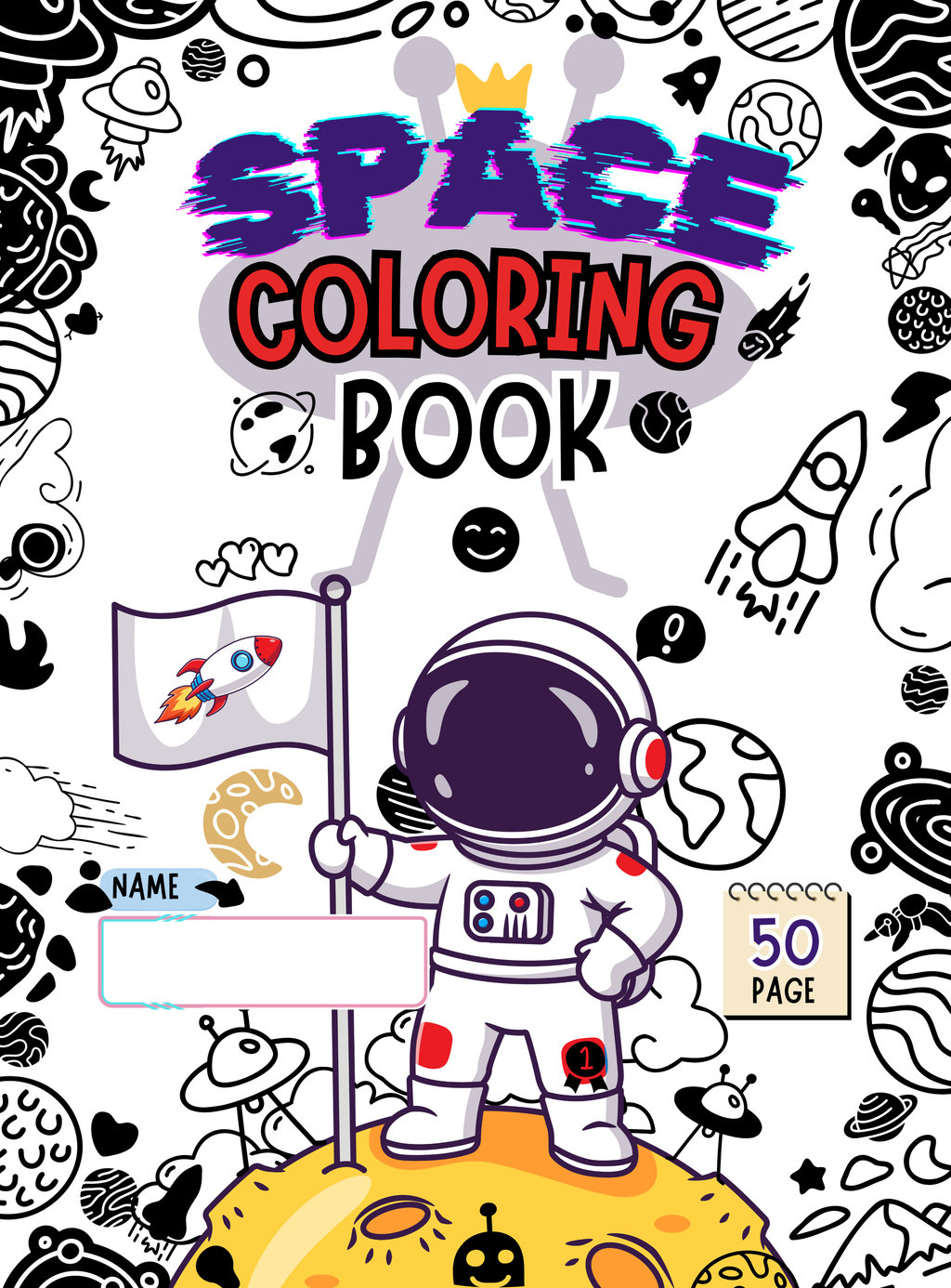 Space Coloring Book | Educational Activity Book