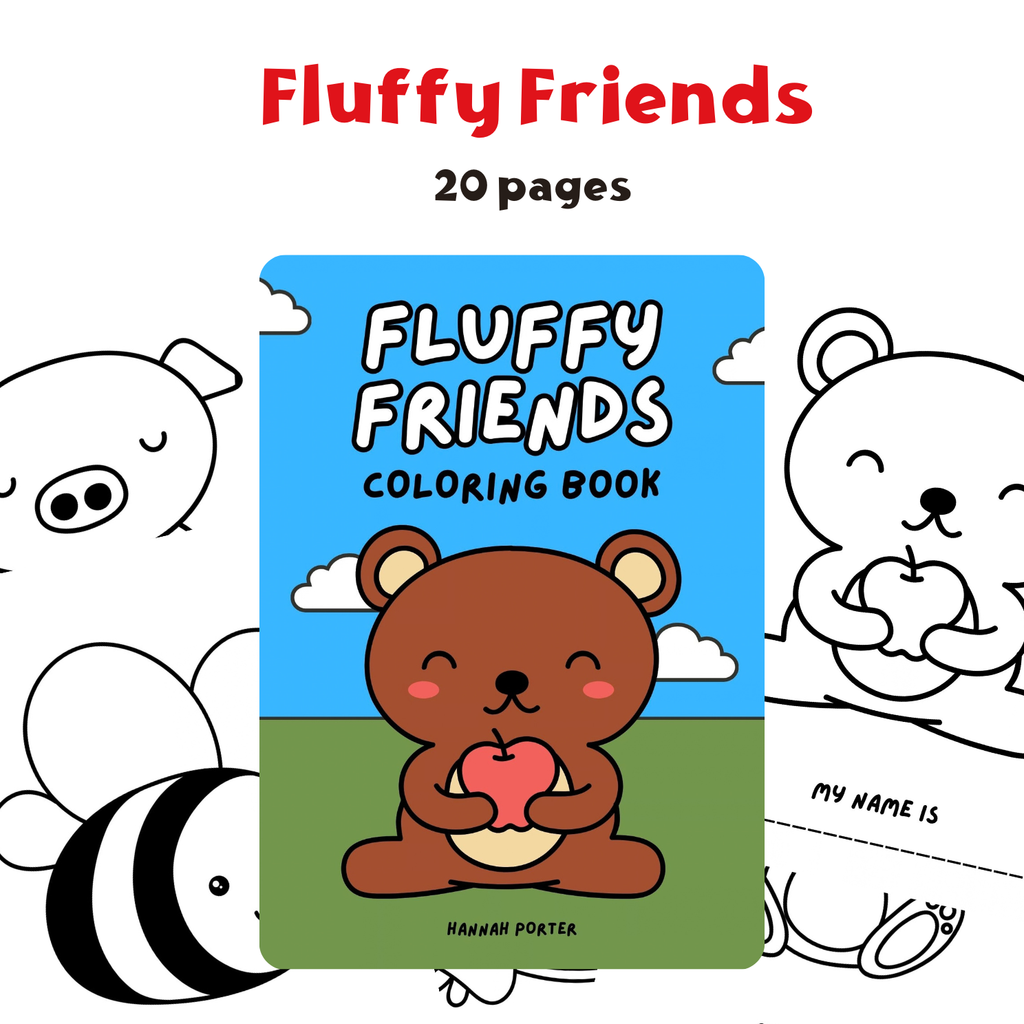 Fluffy Friends – Adorables Animaux à Imprimer & Décorer