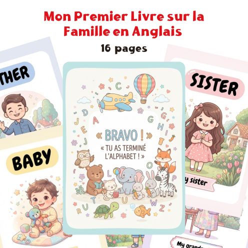 Mon Premier Livre sur la Famille en Anglais