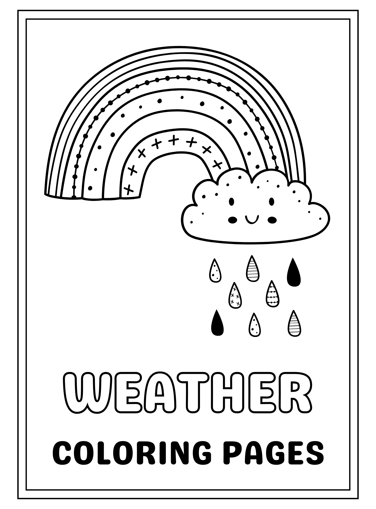 Weather Coloring Pages - English Edition