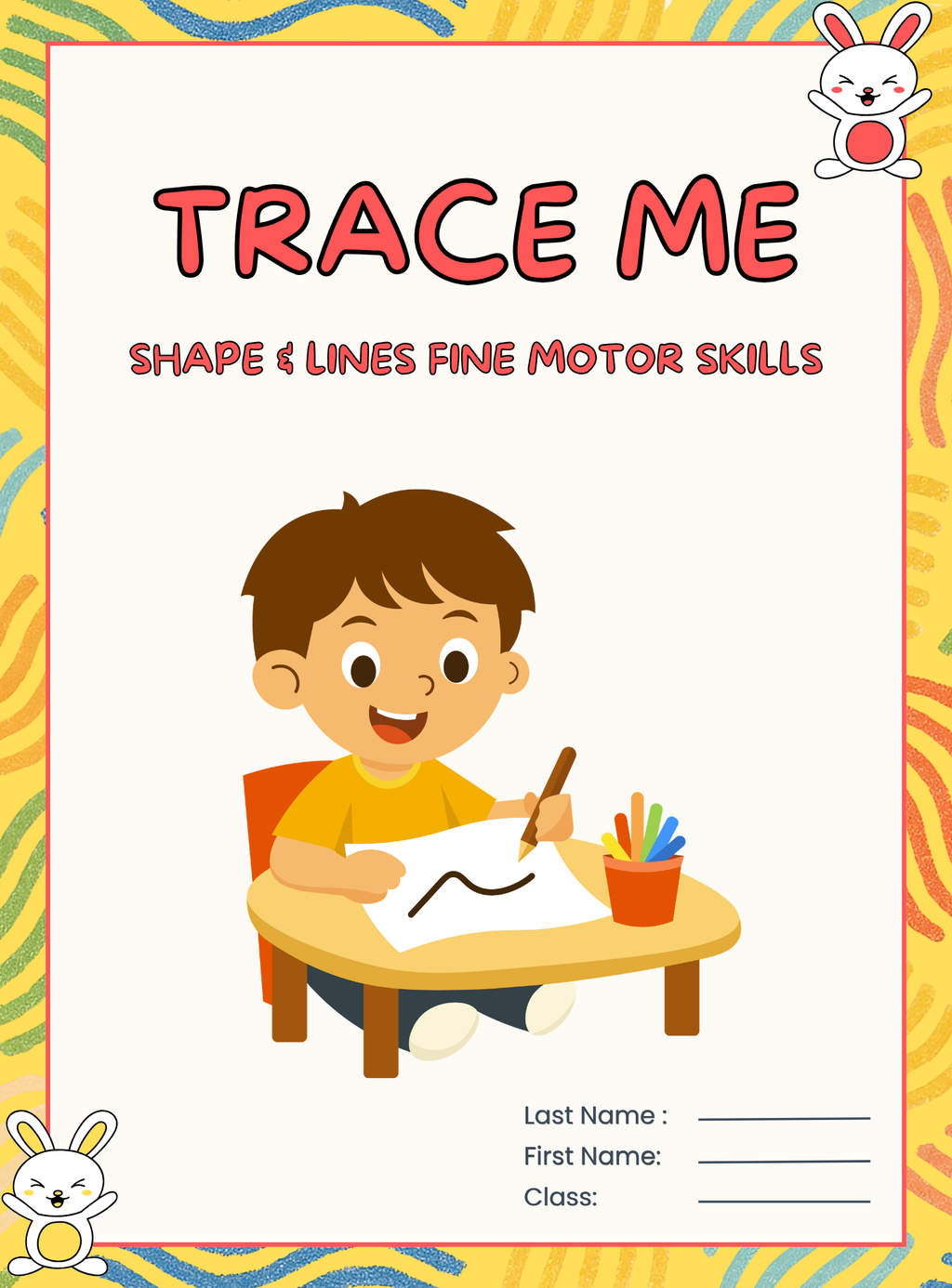 Trace Me! Shape & Lines Fine Motor Skills