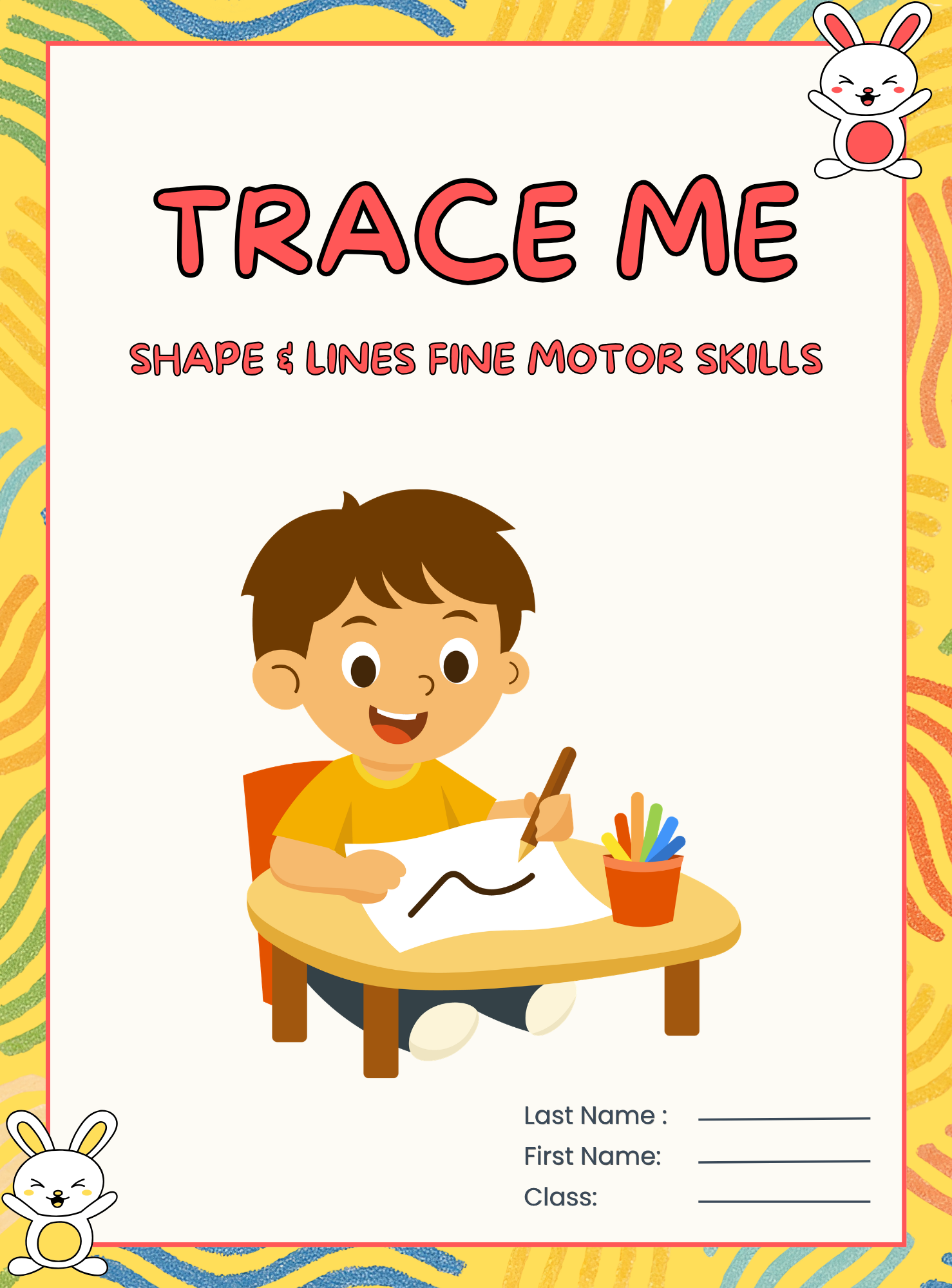 Trace Me! Shape & Lines Fine Motor Skills