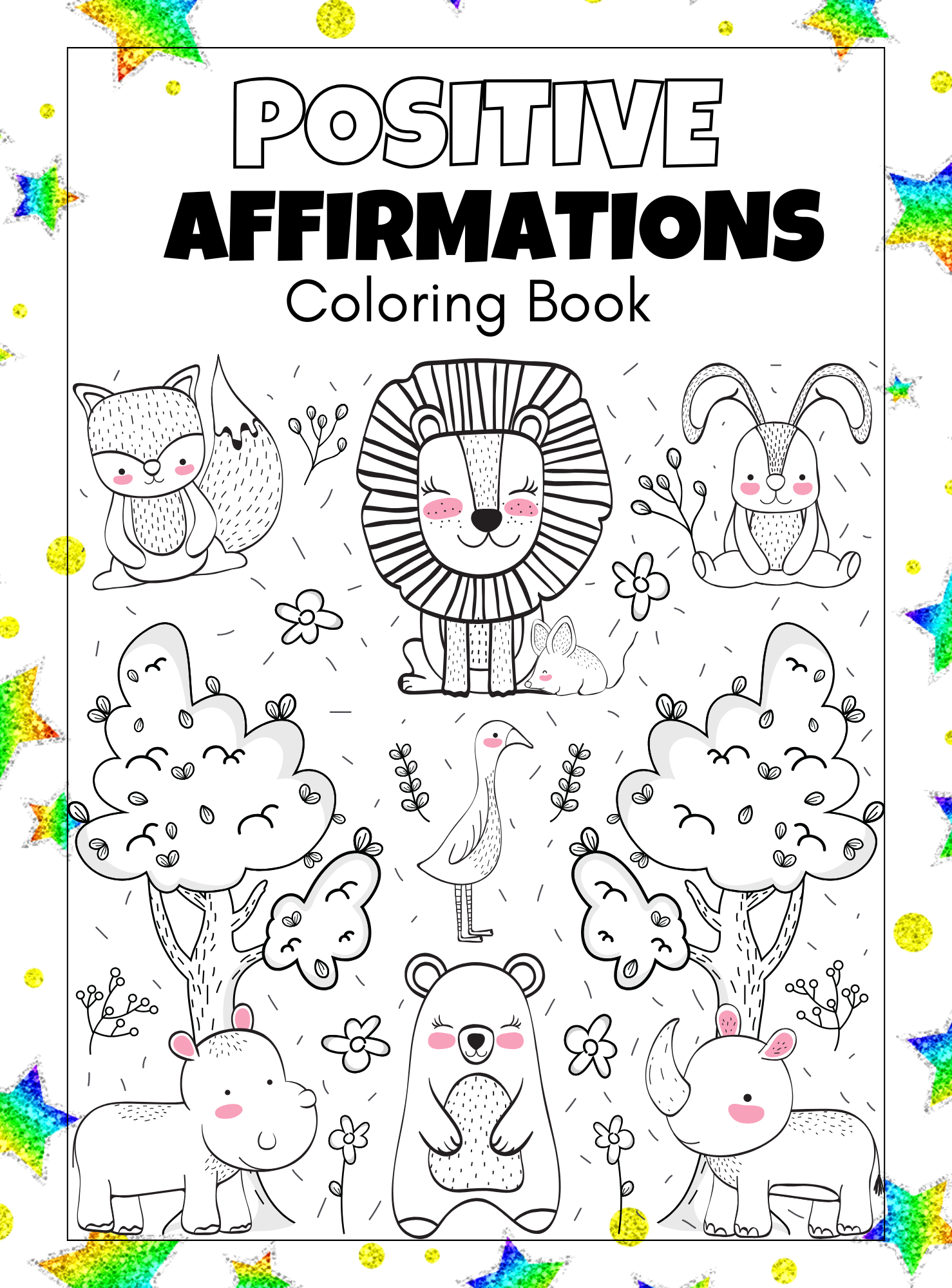 Positive Affirmations Coloring Book - English Edition