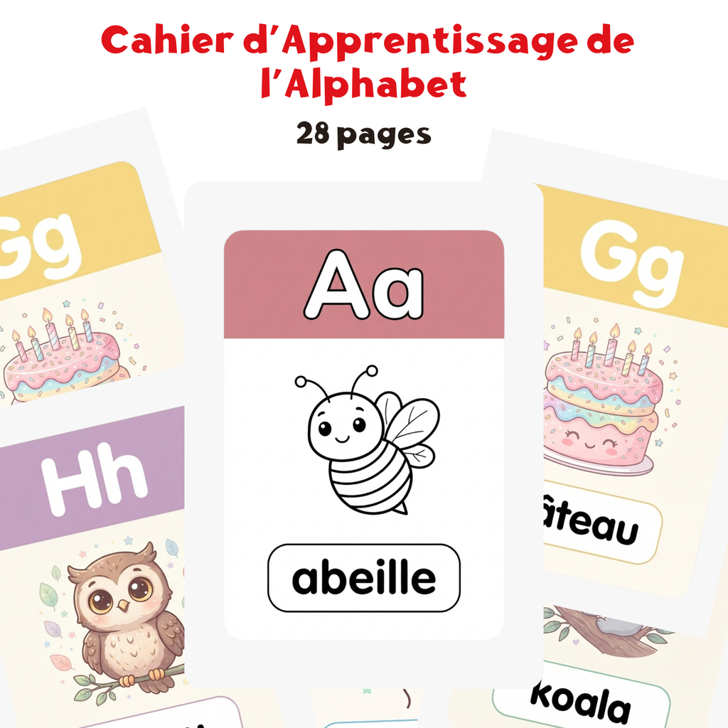 Mes Premières Lettres – Cahier d’Apprentissage de l’Alphabet
