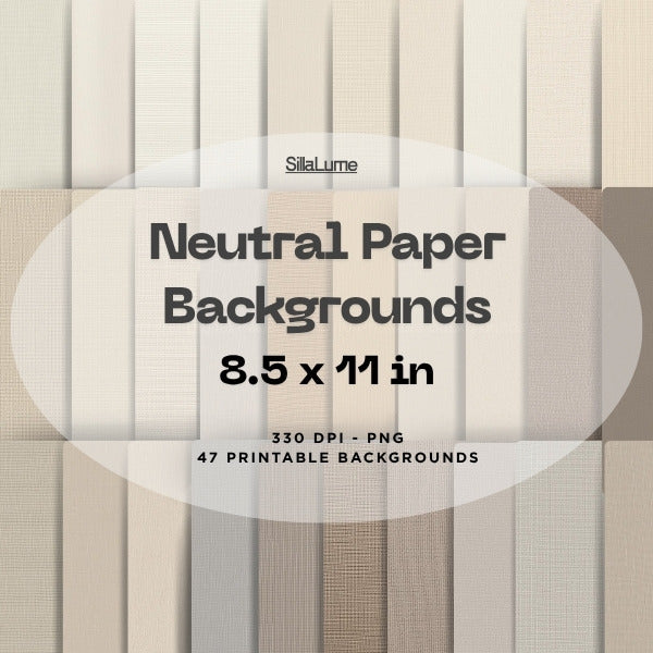 Neutral Torn Paper Backgrounds | 12x12 PNG Textures (Digital Download)